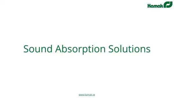 Sound Absorption Solutions