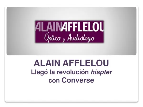 Alain Afflelou Converse
