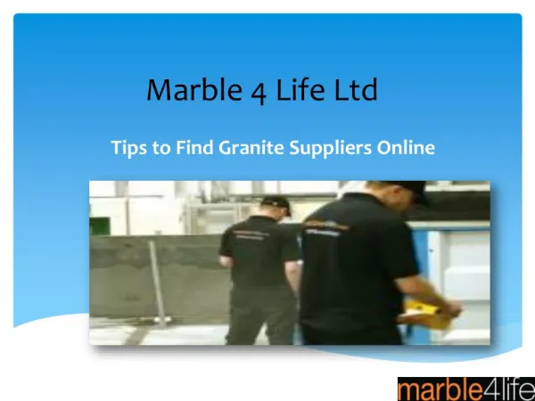Tips to find granite suppliers online
