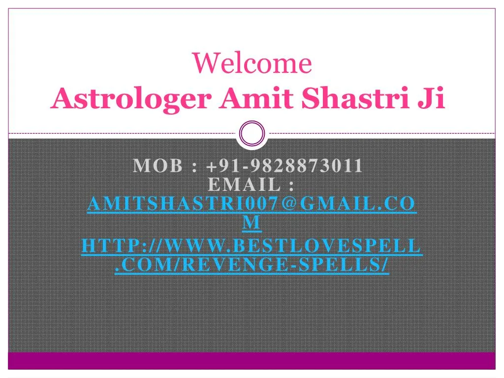 welcome astrologer amit shastri ji