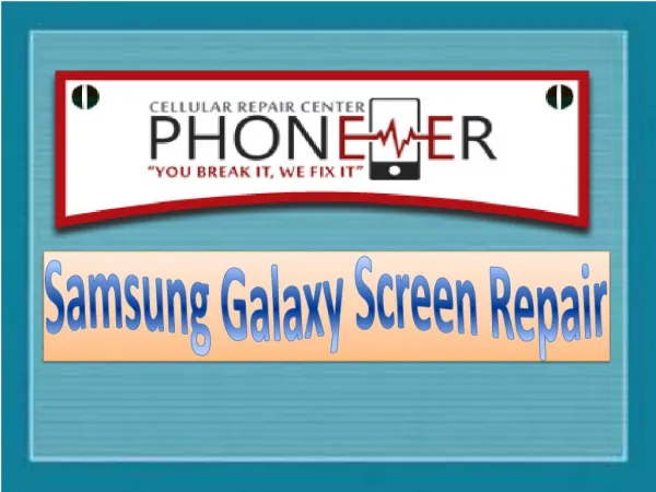 Samsung Galaxy screen repair