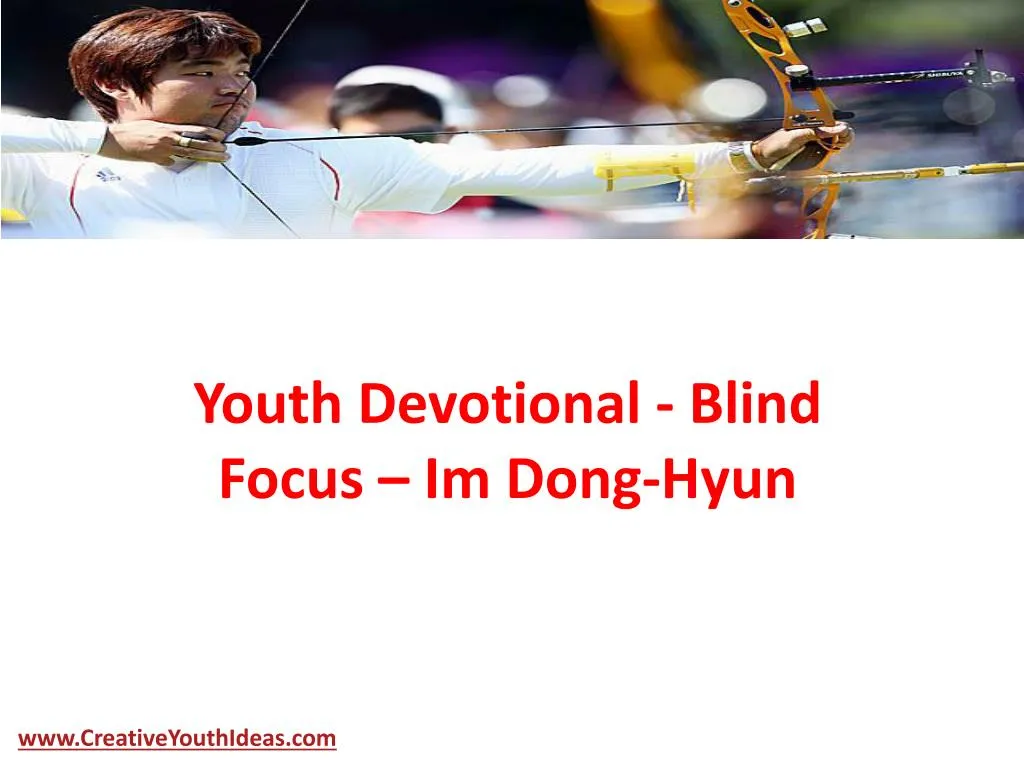 youth devotional blind focus im dong hyun