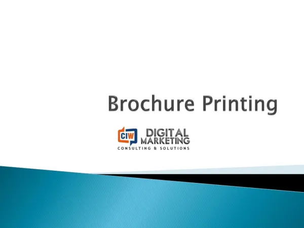 Brochure Printing