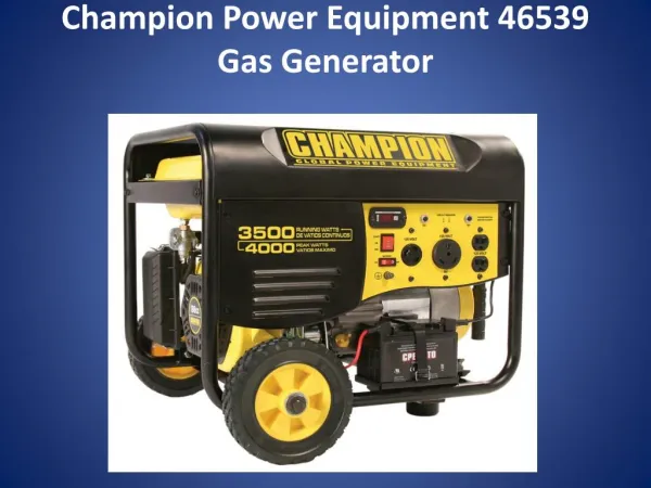 Champion Portable Generator Review