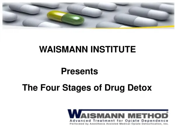 The Four Stages of Drug Detox