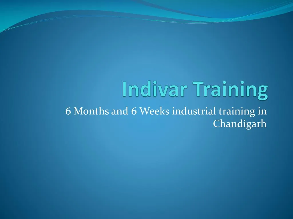 indivar training