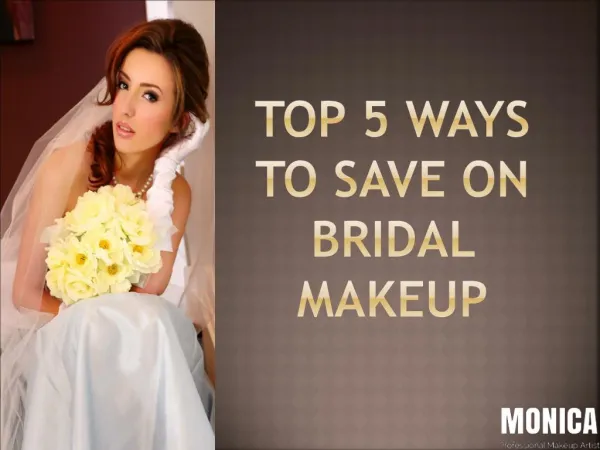 Top 5 Ways to Save on Bridal Makeup