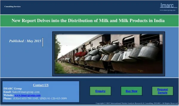 Distribution of Milk and Milk Products in India
