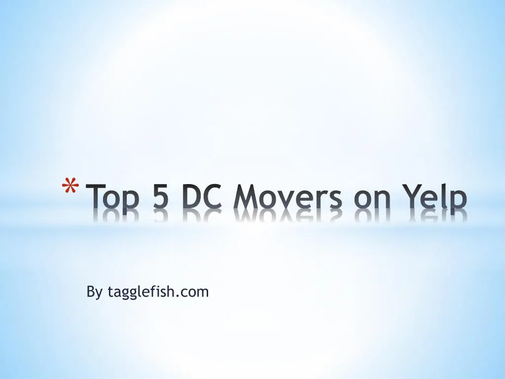top 5 dc movers on yelp
