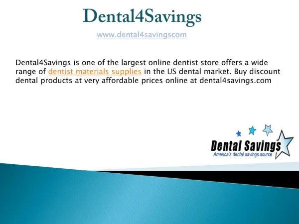 Online Dentist Materials Supplies