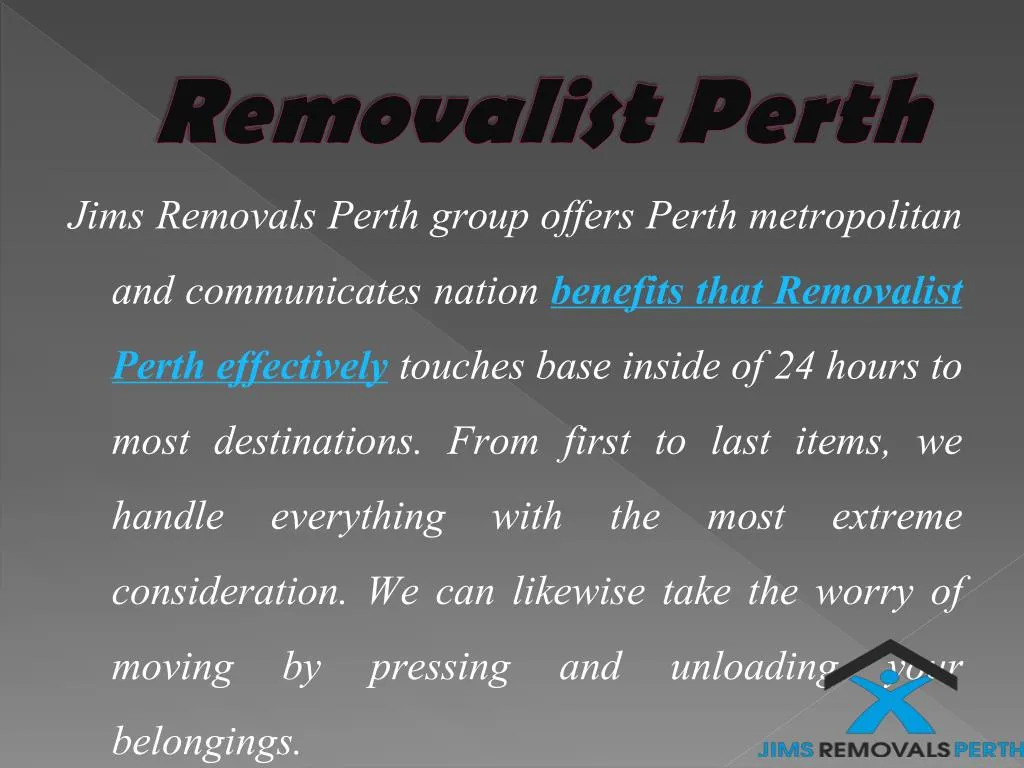 removalist perth