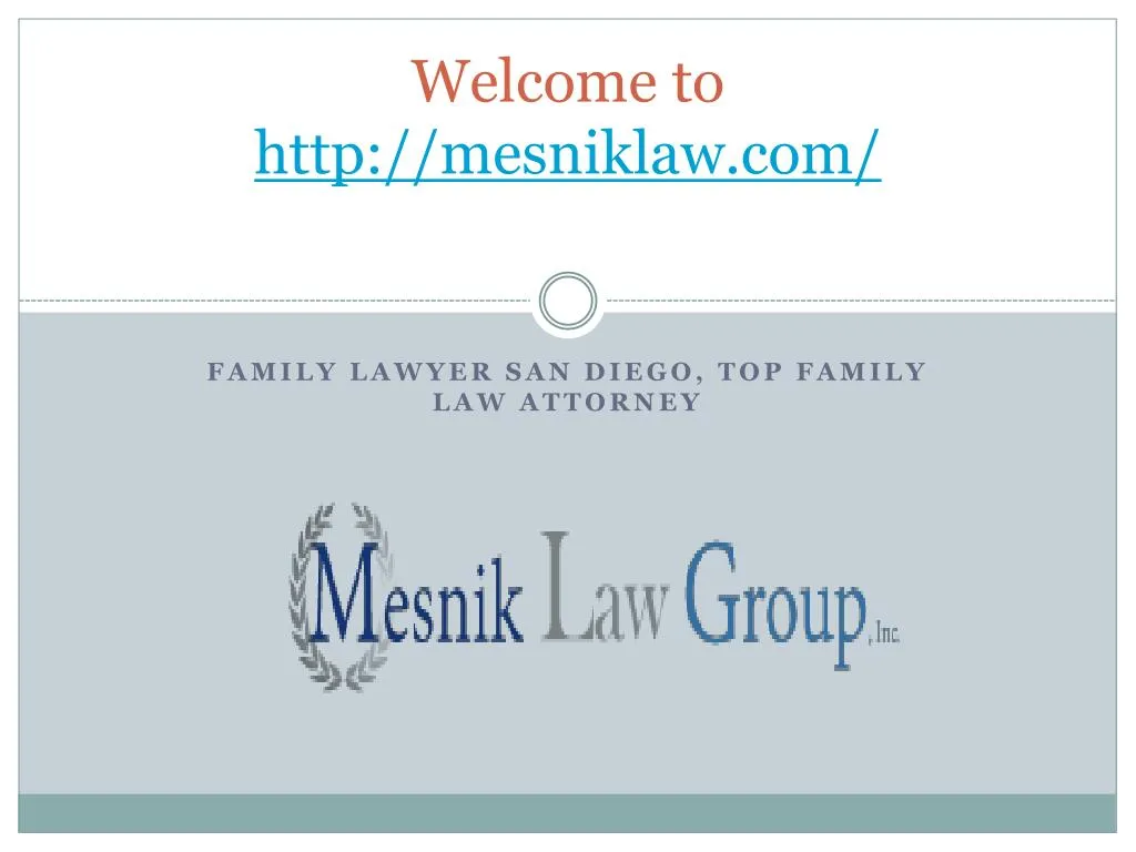 welcome to http mesniklaw com
