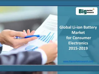 Global Li-ion Battery Consumer Electronics Market 2015-2019 - slide 1