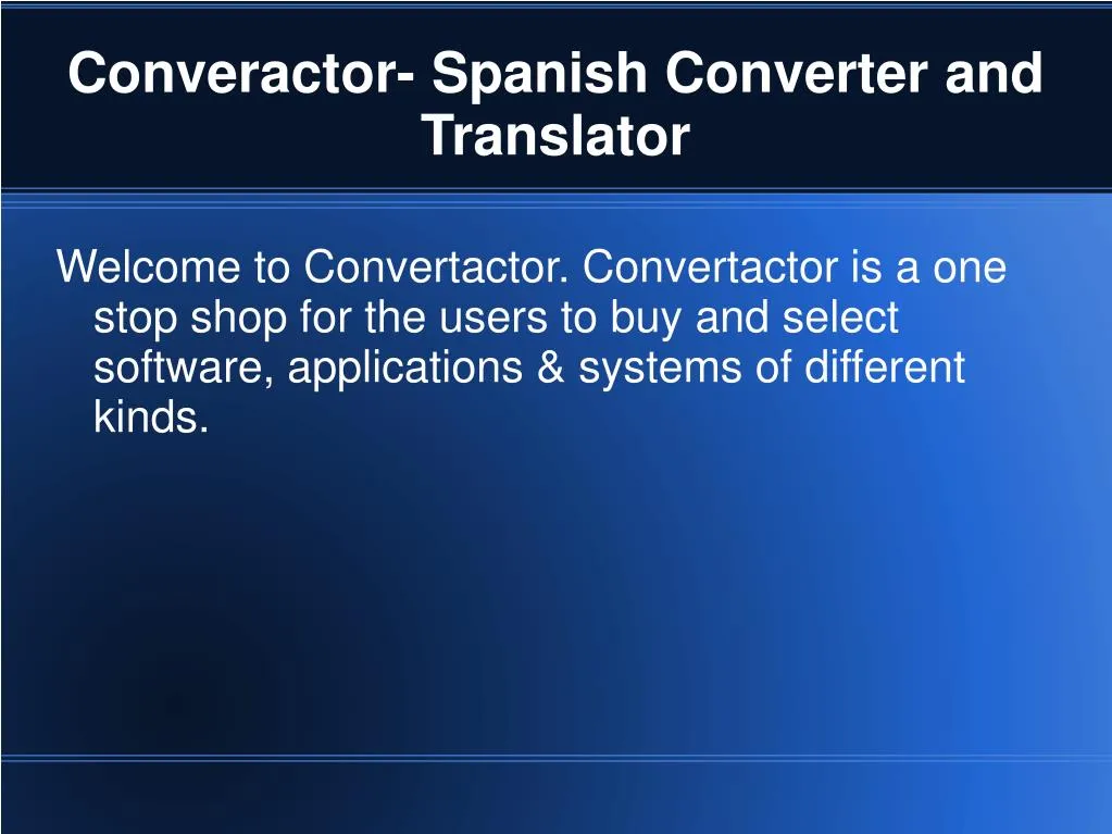 converactor spanish converter and translator