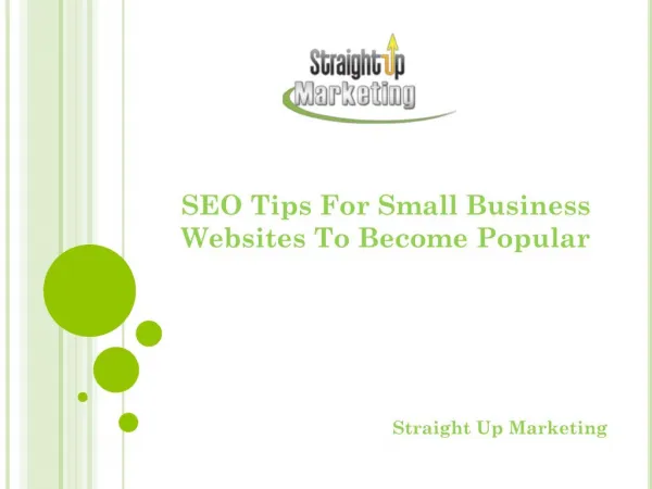 SEO Tips For Small Business Websites To Become Popular