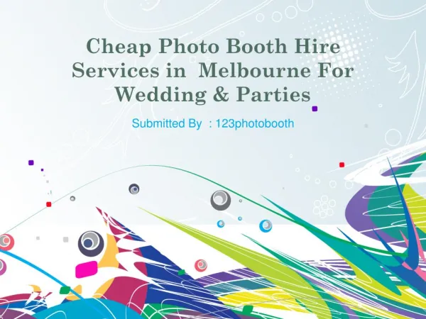 Cheap Photo Booth Hire Services in Melbourne For Wedding &