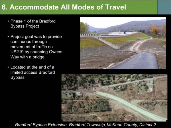 Bradford Bypass Extension, Bradford Township, McKean County, District 2