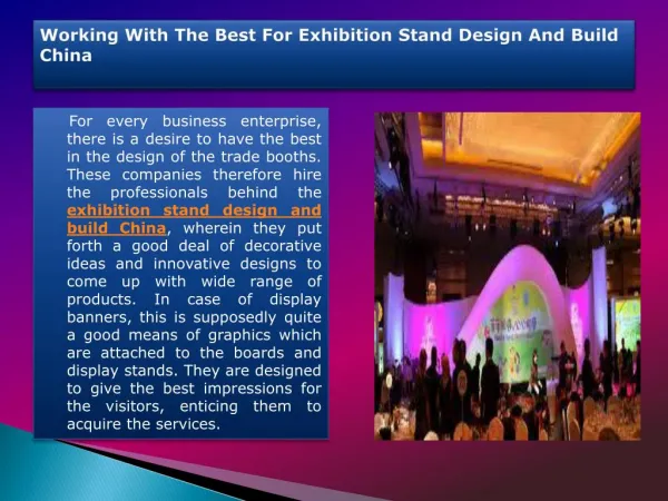 exhibition stand design and build China