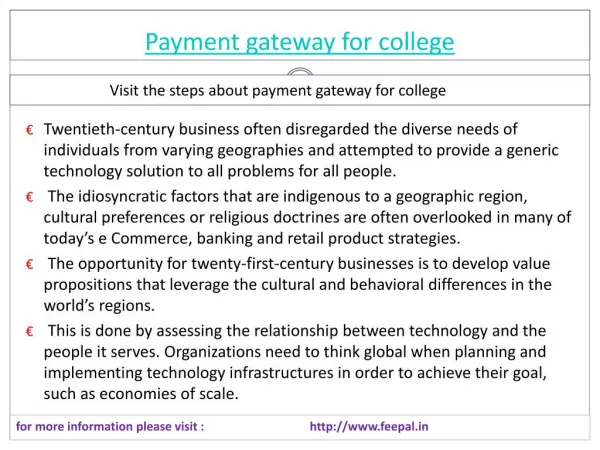 Best website play important role for payment gateway for col