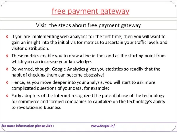 Mode of organizing transactions of free payment gateway