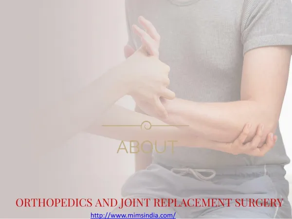 joint replacement surgery in India