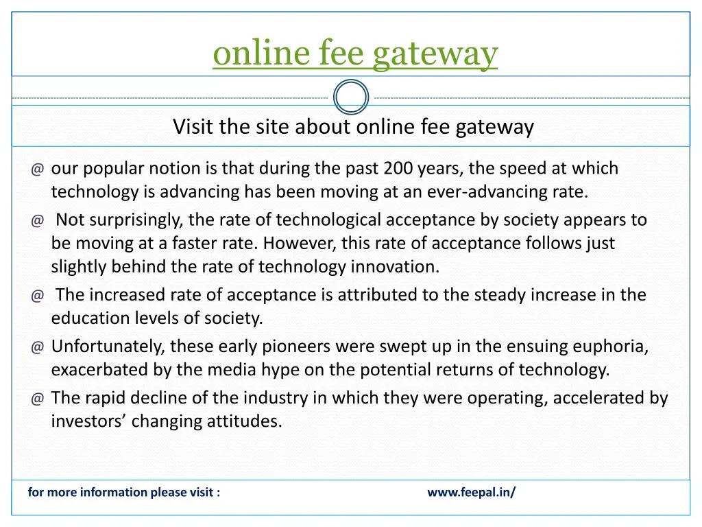 online fee gateway