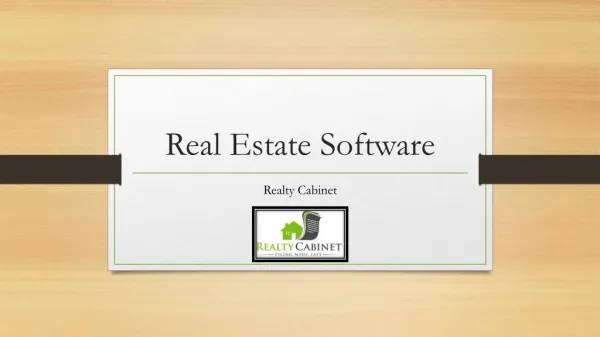 Real Estate Software - Realty