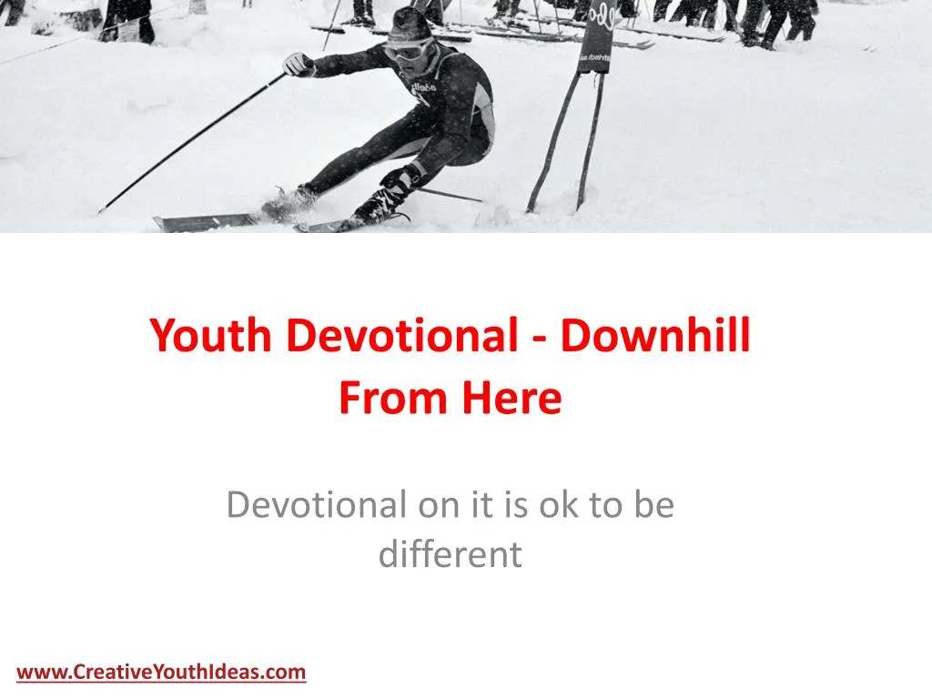 youth devotional downhill from here