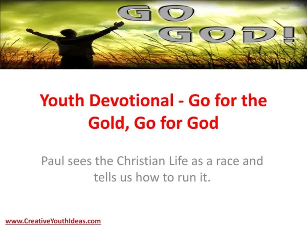 Youth Devotional - Go for the Gold, Go for God
