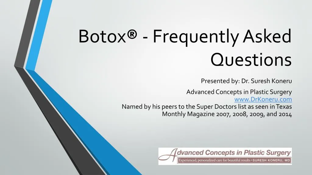 botox frequently asked questions