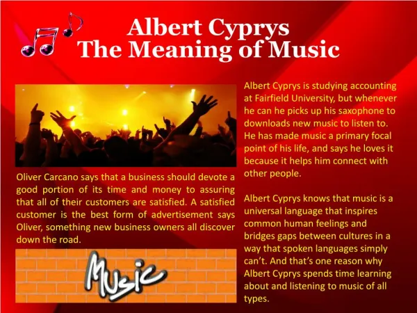 Albert Cyprys - The Meaning of Music