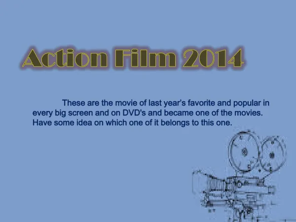 Action Film 2014