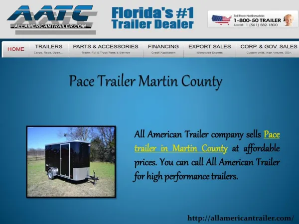 Pace Trailer Martin County