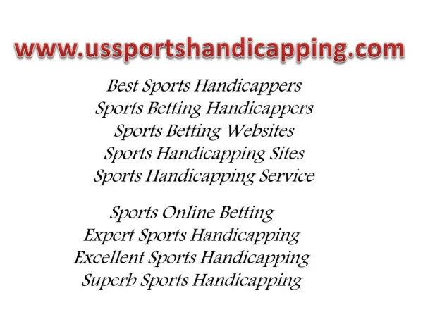 Excellent Sports Handicapping