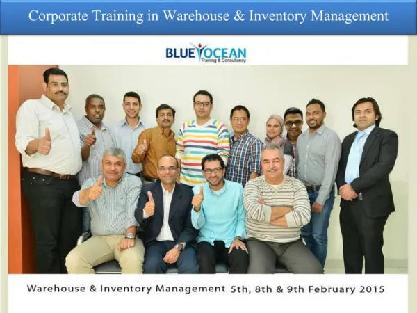 Corporate Training in Warehouse & Inventory Management