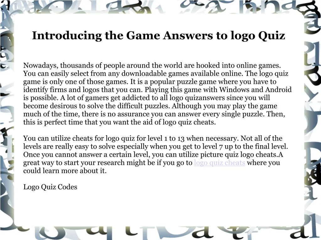 Logo Quiz Superb Level 7 - All Answers - Walkthrough 