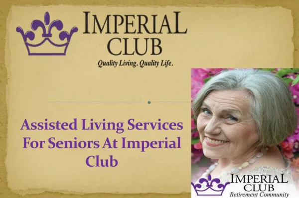 assisted living services for seniors at imperial club