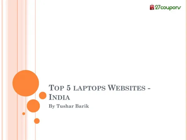 Top 5 Laptops Websites in India