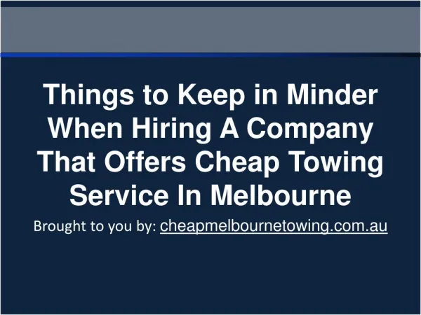 Things to Keep in Minder When Hiring A Company That Offers