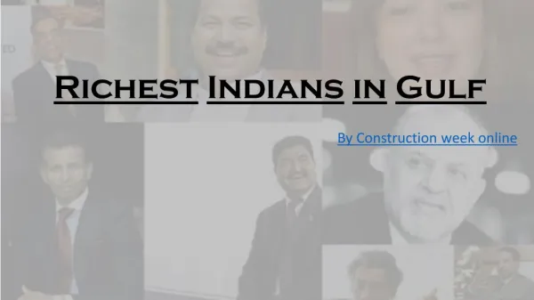 Richest Indians in Gulf