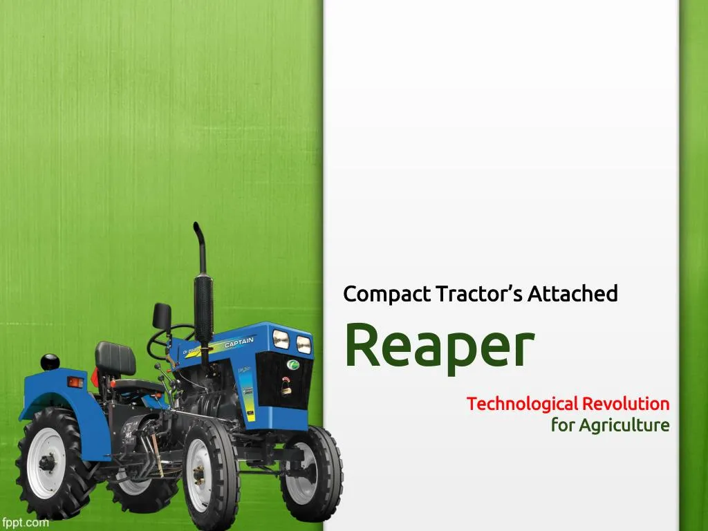 compact tractor s attached reaper