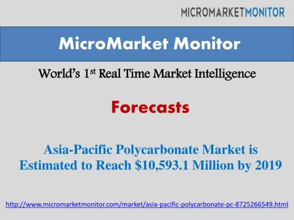 Asia-Pacific Polycarbonate Market