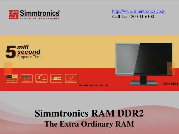 Simmtronics RAM DDR2 - The Extra Ordinary RAM