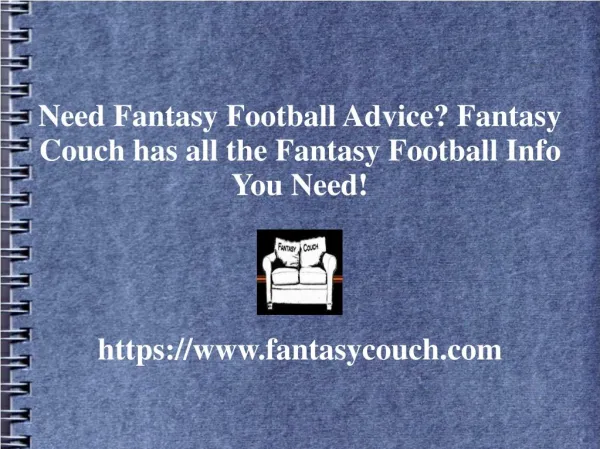 Fantasy Football Advice