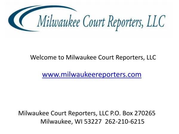 Court Reporting Agencies in Milwaukee