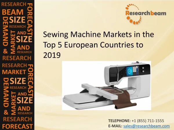 2019 Sewing Machine Market Size, Trends, Key Industry
