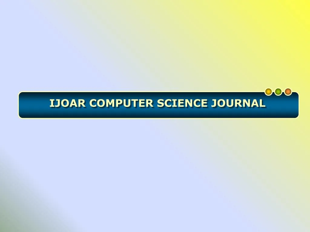 ijoar computer science journal
