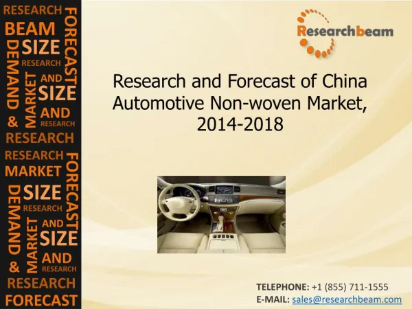 China Automotive Non-woven Market Size, Forecast 2014-2018
