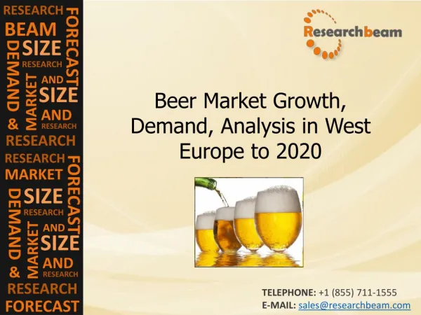 Beer Market Growth, Trends, Analysis in West Europe to 2020