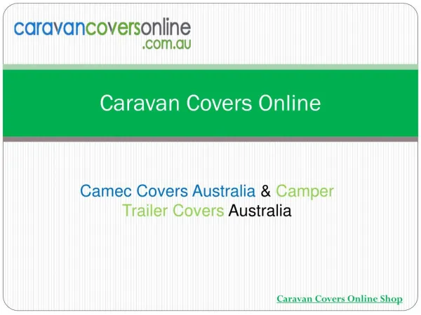 Caravan Covers Australia - Caravan Covers Online